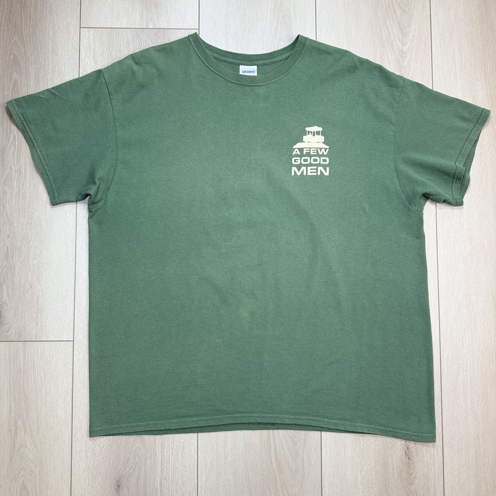 A Few Good Men T Shirt Mens XL Green Holmdel Theatre 2014 Play Promo Gildan Tee!
